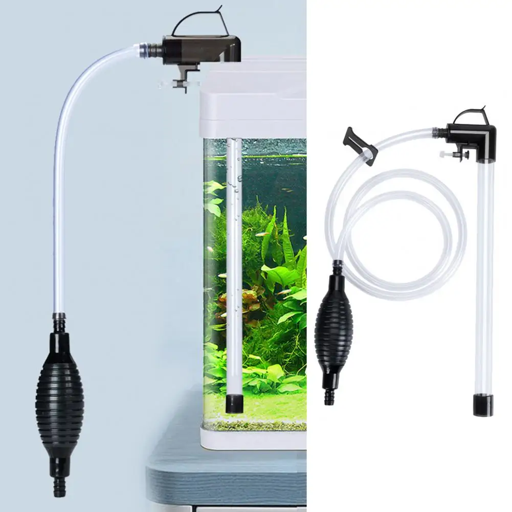 1 Set Water Cleaning Pump  Rapid Outlet   Water Exchanger Fish Dung Water Change Siphon