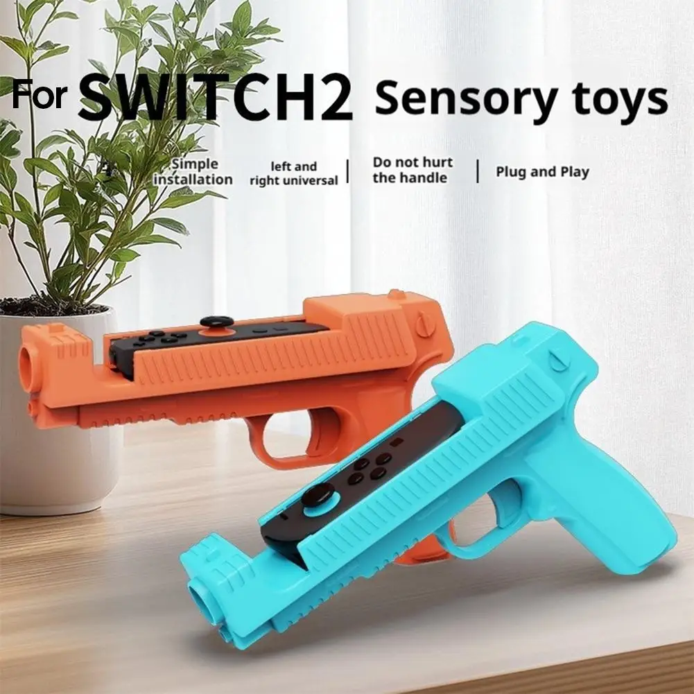2PCS Controller Shooting Game Stock Gun Shape For Switch 2 Game Accessories Easy Install - Image 2