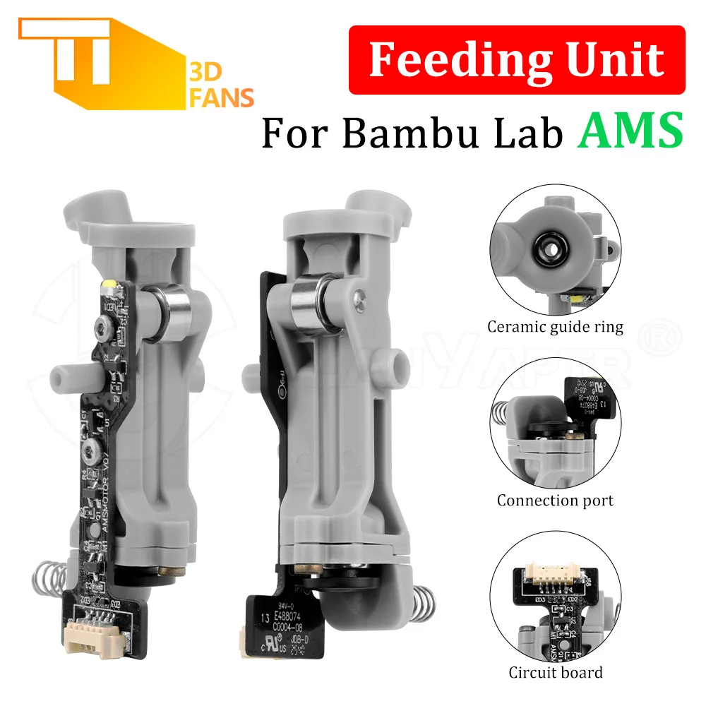 For Bambu Lab AMS Filament Inlet Component with Detection Sensor Fit for AMS Lite/Pro 3D Printer Replacement Parts