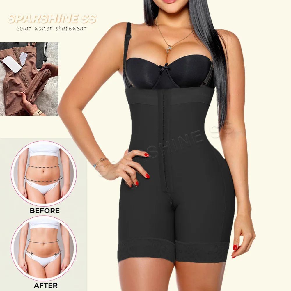 

Women Open Bust Shapewear Seamless Bodysuit Push Up Fajas Colombianas Corset Compression Slimming Butt Lifter Bbl Body Shaper