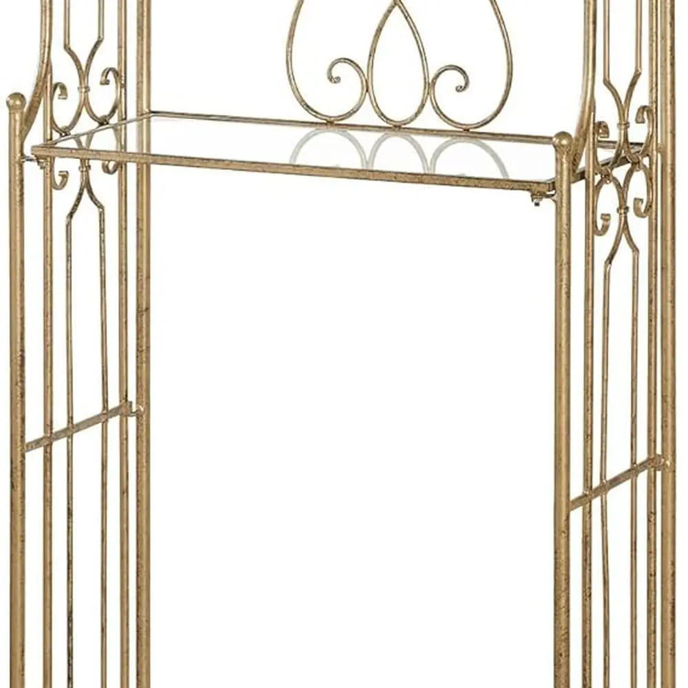 

Elegant Ianna Bathroom Organizer in Vintage Gold Finish