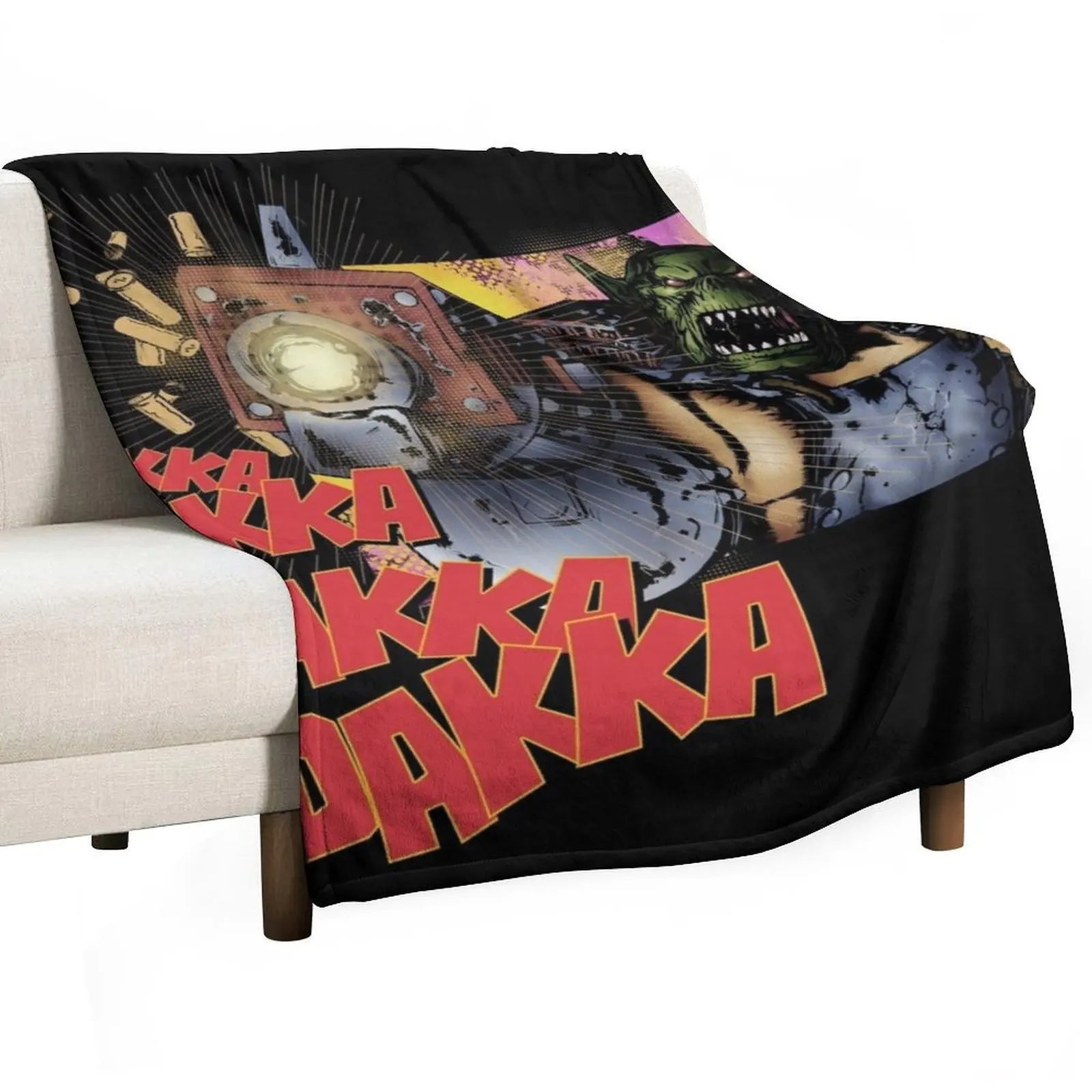 

Dakka Dakka Orc Throw Blanket Moving Designers Plaid Blankets For Baby Blankets