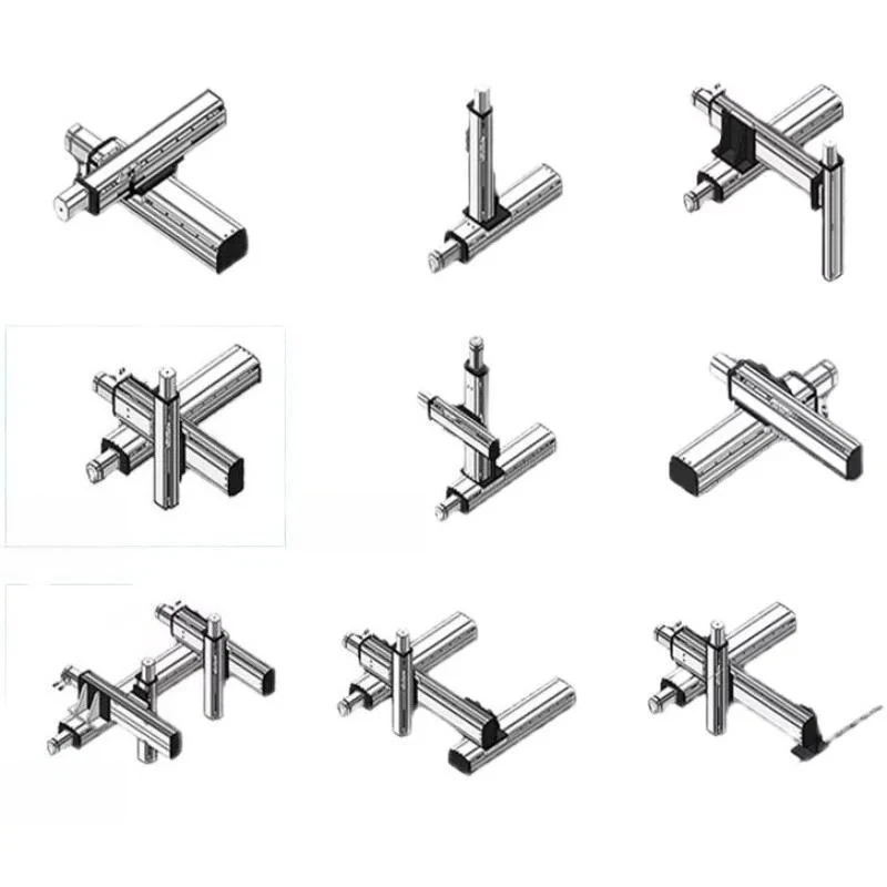 single-track ball screw sliding table module precision linear guide rail slide rail lead screw electric cross work
