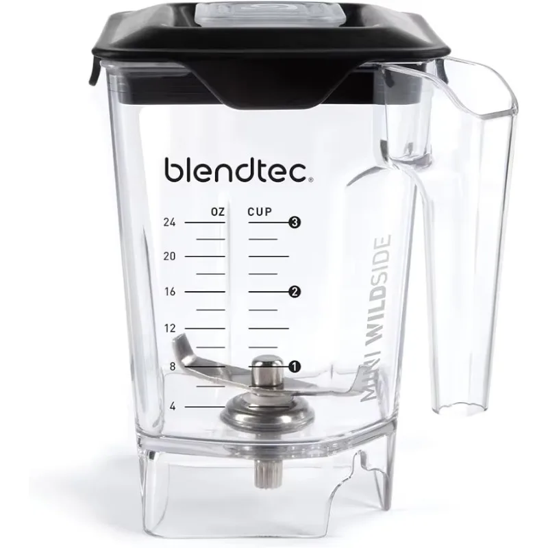 Blendtec Mini WildSide (46 oz), Five Sided, Personalized Blender Jar Vented Latching Lid, BPA-free, Clear