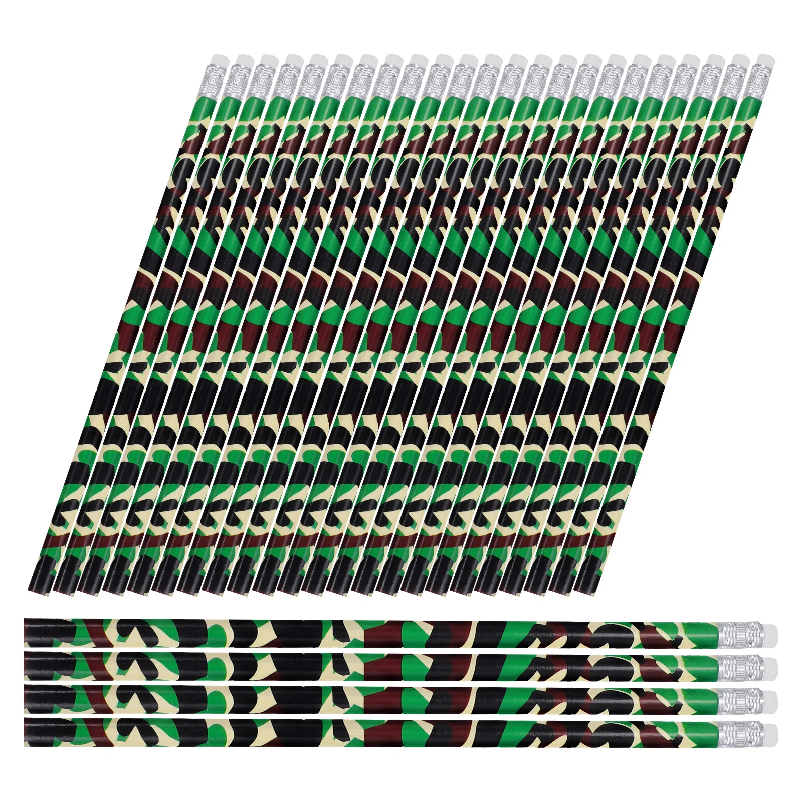 50 Pcs Camouflage Pencil Personalized Pencils for Kids Party Favors Supplies Wood Toddler Child Teacher