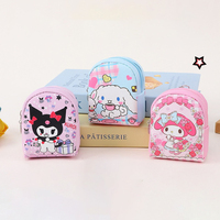 Mini Cute Cartoon Kuromi My Melody Wallet Kawaii Cinnamoroll Pendant Storage Bag Children's Coin Wallet Girl Birthday Party Gift