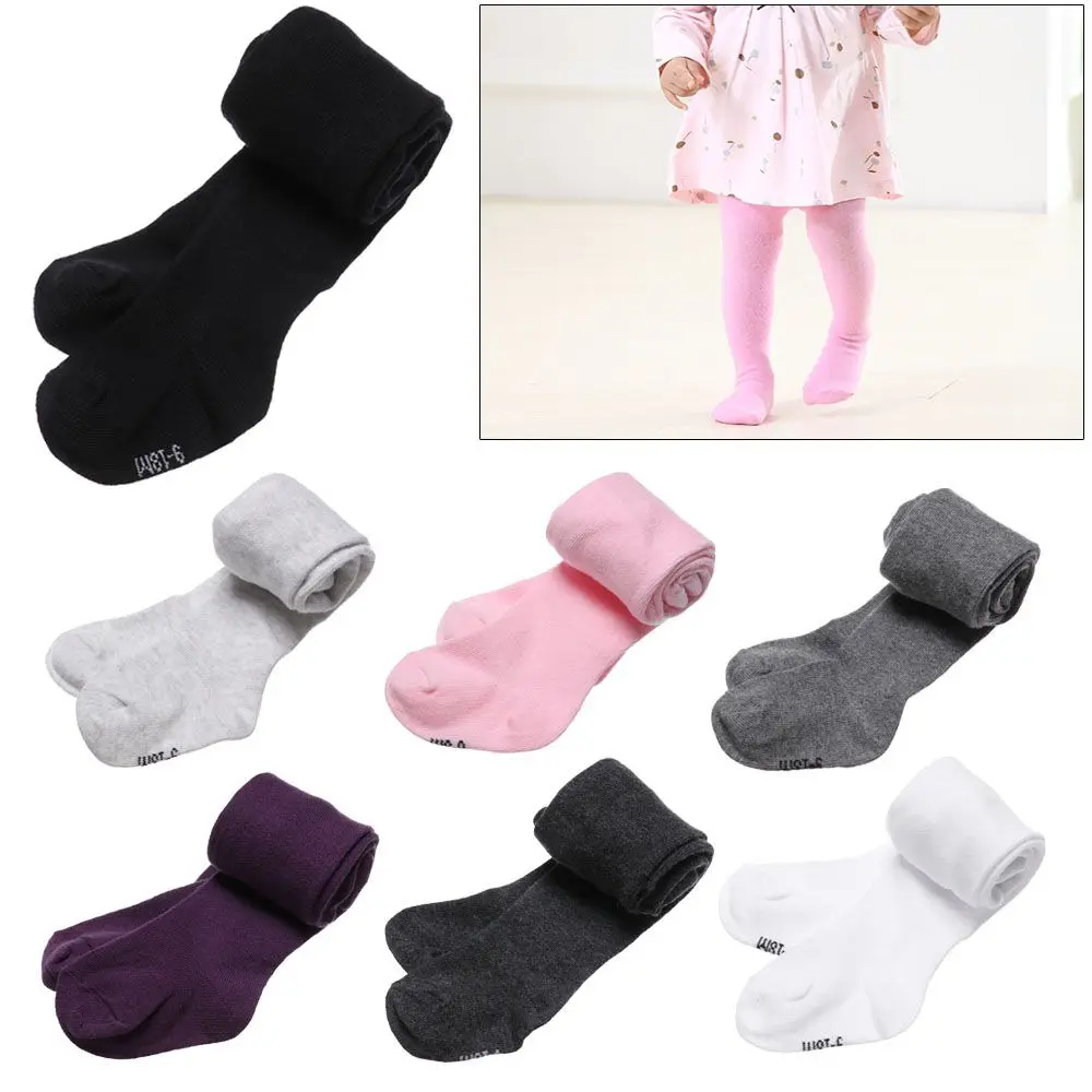 1pcs 0-2Years Autumn Winter Cotton Warm Pantyhose Baby Tights Stockings Candy Color Tight