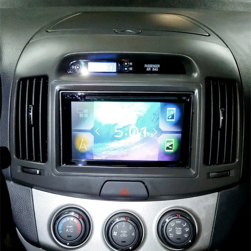 

Инновационный комплект для установки 9-дюймовой автомагнитолы в Hyundai Elantra/Avante 2006-2010: двойной DIN, монтажная панель, лицевая панель