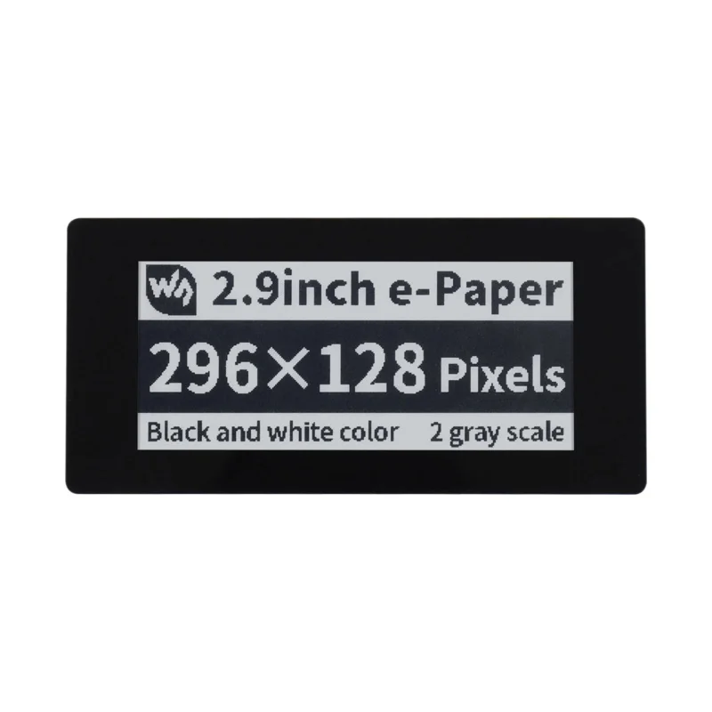 Waveshare 2.9inch Touch E-Paper Display HAT For Raspberry Pi,5-Points Capacitive Touch,296×128 Pixels,Black/White,SPI Interface