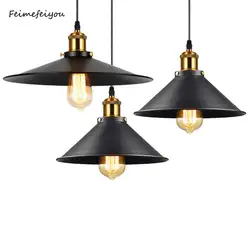 Vintage Pendant Light Decoration Salon Edison Loft Style Vintage Industrial Retro Pendant Lamp e27 Holder Iron Restaurant Lights