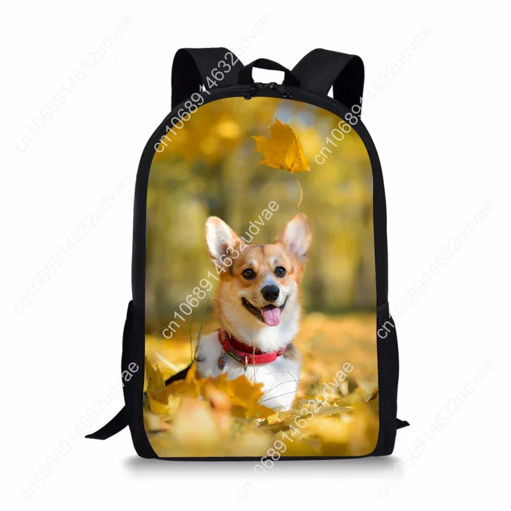 Welsh Corgi Patchwork Printing mochilas escolares para crianças, mochilas ortopédicas animais adoráveis, mochila escolar 3D para crianças, meninas e meninos, 2021