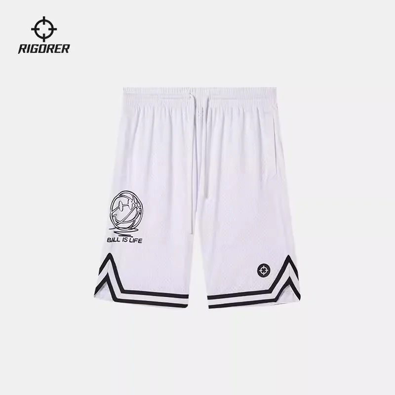 

RIGORER 2023 Summer New Woven Sports Pants Men's Basketball Pants Loose Shooting Breathable Wild Ball Quick-dry Sports Shorts