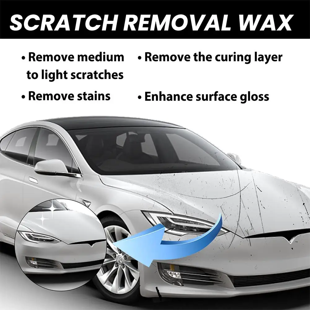 Easy Car Scratch Repair Wax DIY Paint Polishing Paste Scuff Remover No Tools Needed Save Costly Repair for All Color Cars