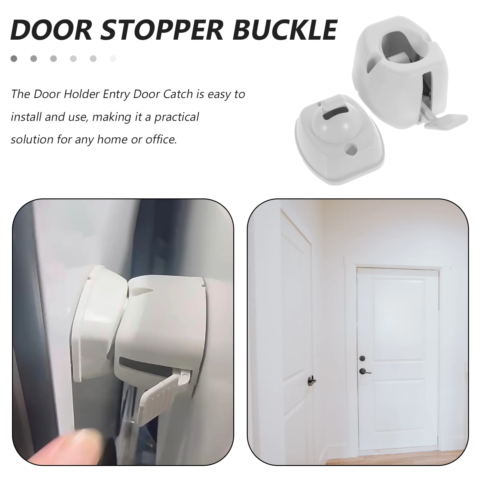 

Door Hook Safety Fixing Nylon Camper Trailer RV Passenger Door Lock Hold Catch Galvanized Fixed Hook Enclosed