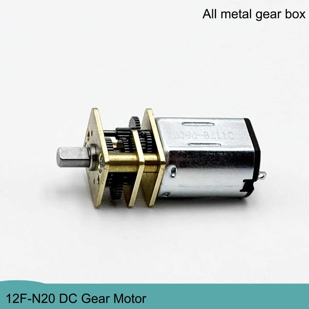 12F-N20 DC 3V 6V Micro Metal Gear Motor 23RPM-46RPM Slow Speed High Torque D-shaft Engine for DIY Hobby Toy Models Smart Car