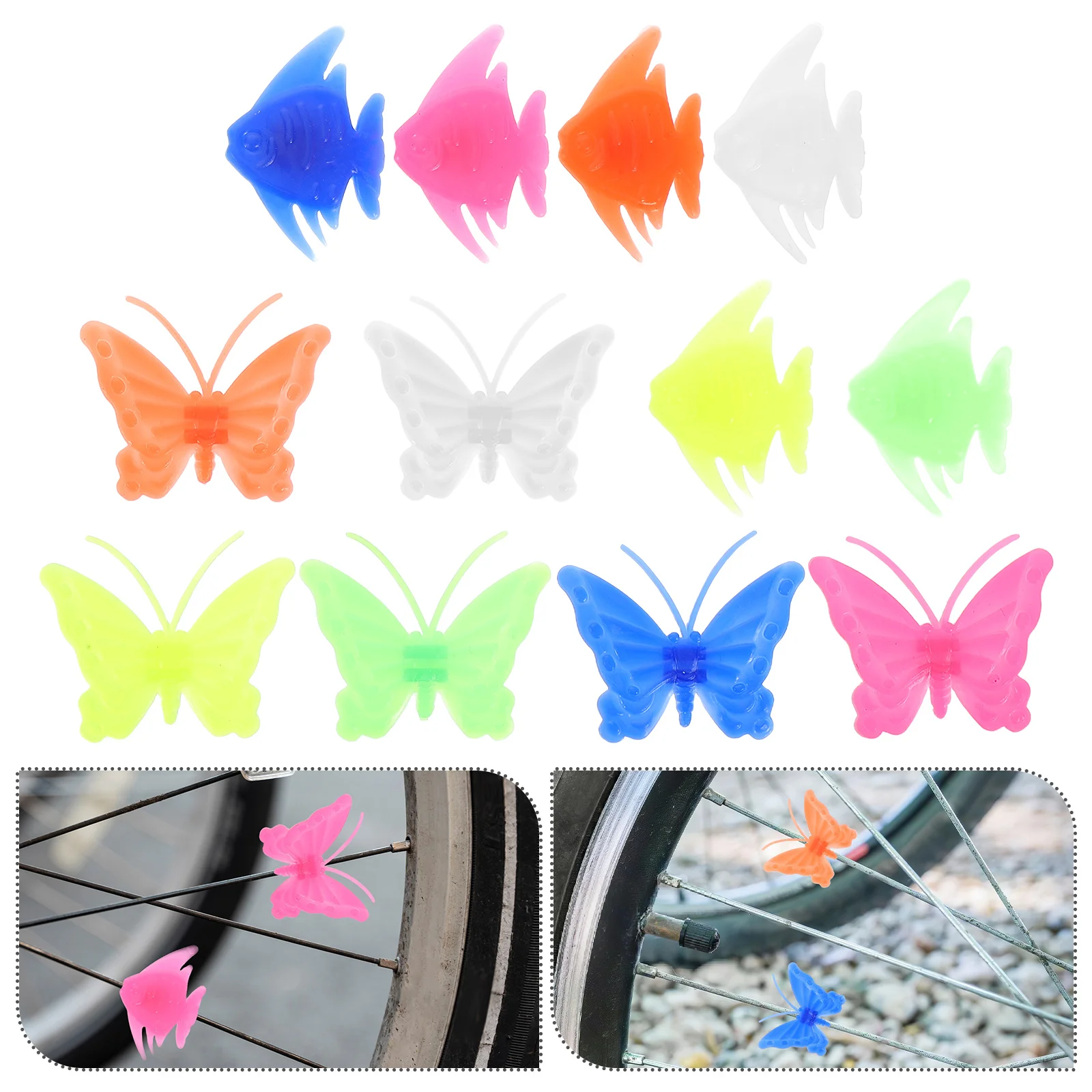 

25PCS Tire Decoration Beads Accessories Unique Design Cute Style Sturdy Plastic Material Kids Adult Child Bike Wear