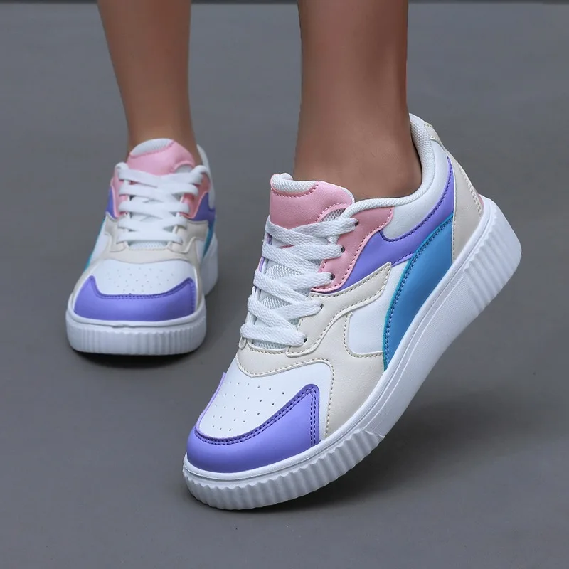 

Shoes for Women Vulcanized Shoes White Platform Sneakers Breathable Sports Women Casual Walking Comfortable Men's Sneakers