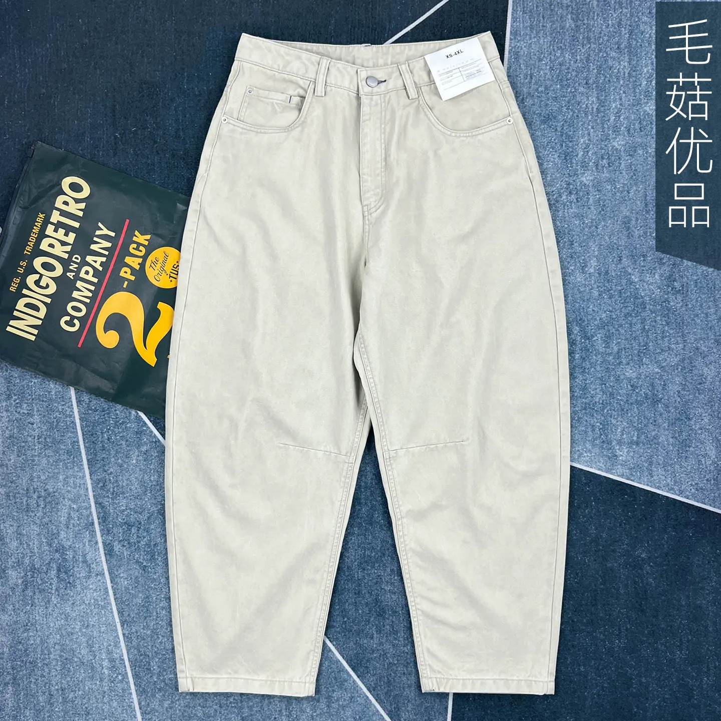 

XS 4XLHigh-Quality Cotton Micro-Tapered Japanese Workwear Pants for Spring/Autumn Heavyweight Relaxed Casual Trousers for Men