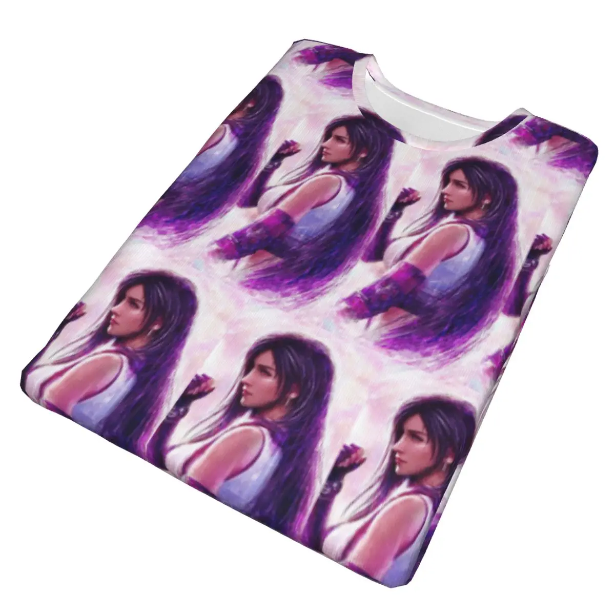 Tifa Lockhart-Final Fantasy 7 Ff7Remake Ffvii Final 100% Cotton T-Shirt Men'sFunny T Shirts Men Crew Neck Short Sleeve view 4