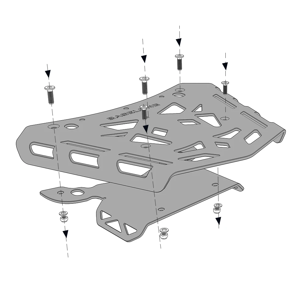 2024 motocicleta tailstock prateleira de carga bagageiro rack para yamaha tracer 900/gt 9/gt 2021-2023 suporte de bagagem traseira