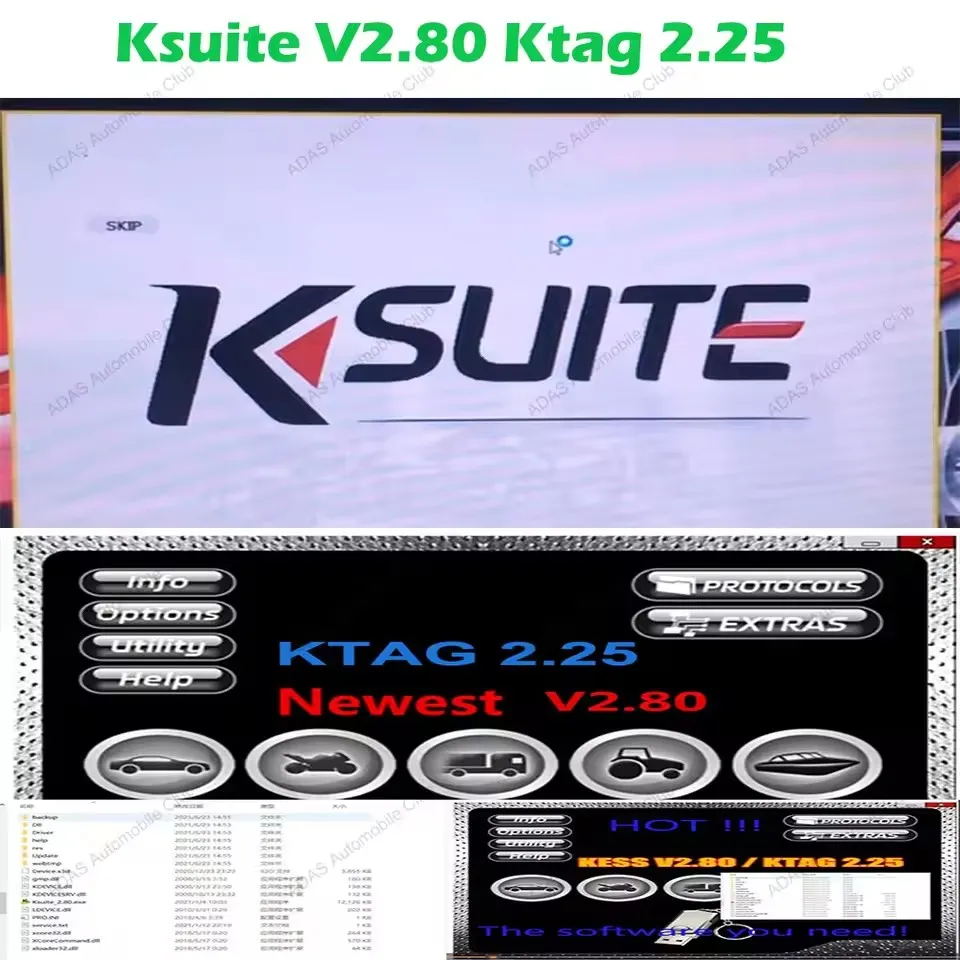 

Newest 2025 Ksuite 2.80 Repair Software for KESS V5.017 & Ktag 2.25 - ECU Programming Tool Online Version (Support SW 2.53/2.47)