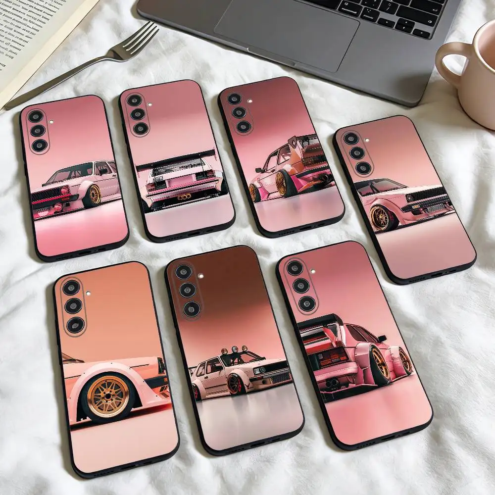 

Golf MK1 GTI Car V-VolkswagenES phone Case For Samsung Galaxy A73,A72,A71,A70,A53,A52,A51,Others Soft Black Shell