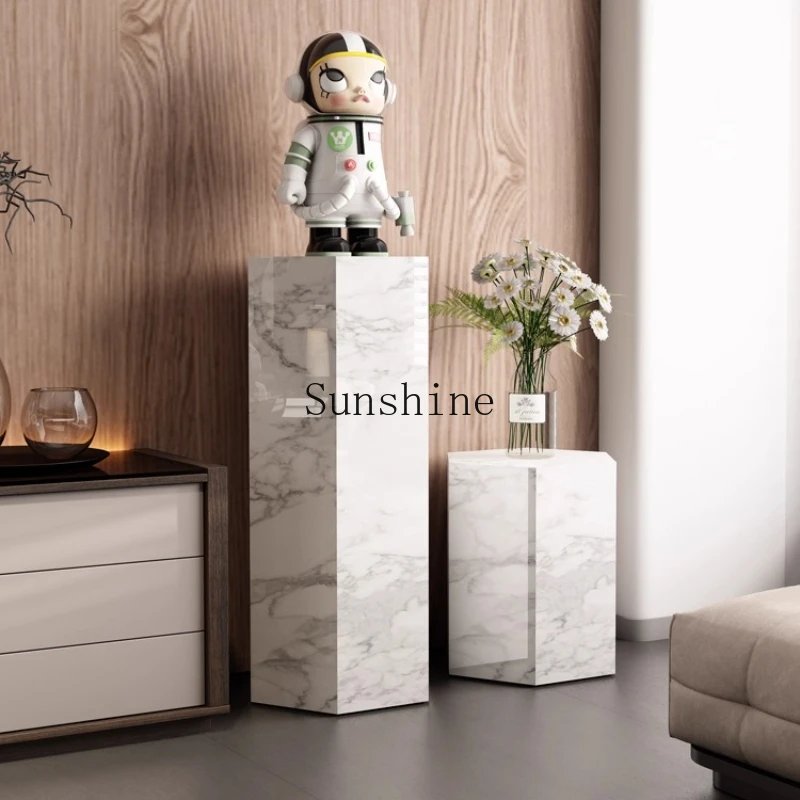 

Marble base, living room, stone table, TV cabinet, floor-to-ceiling rock slab sculpture ornament