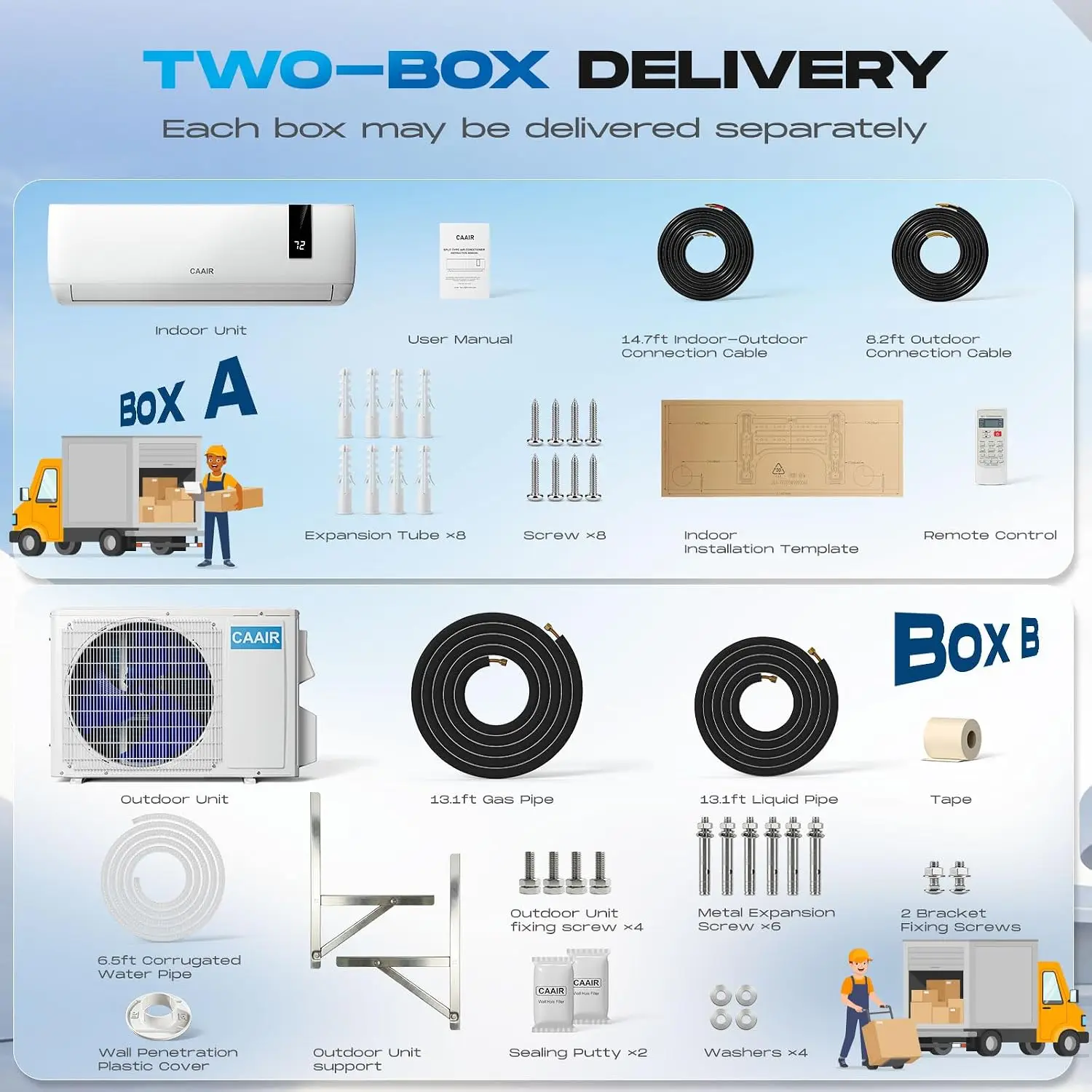 12,000 BTU Mini Split Air Conditioner and Heater | 230V Ductless Wall Mount AC | SEER2 17Inverter Heat Pump  Condenser