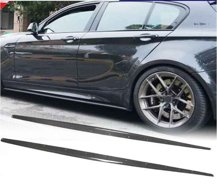 BMW 1 시리즈 F20 M 스포츠 해치백 15-18 탄소 섬유 사이드 스커트 확장 스플리터