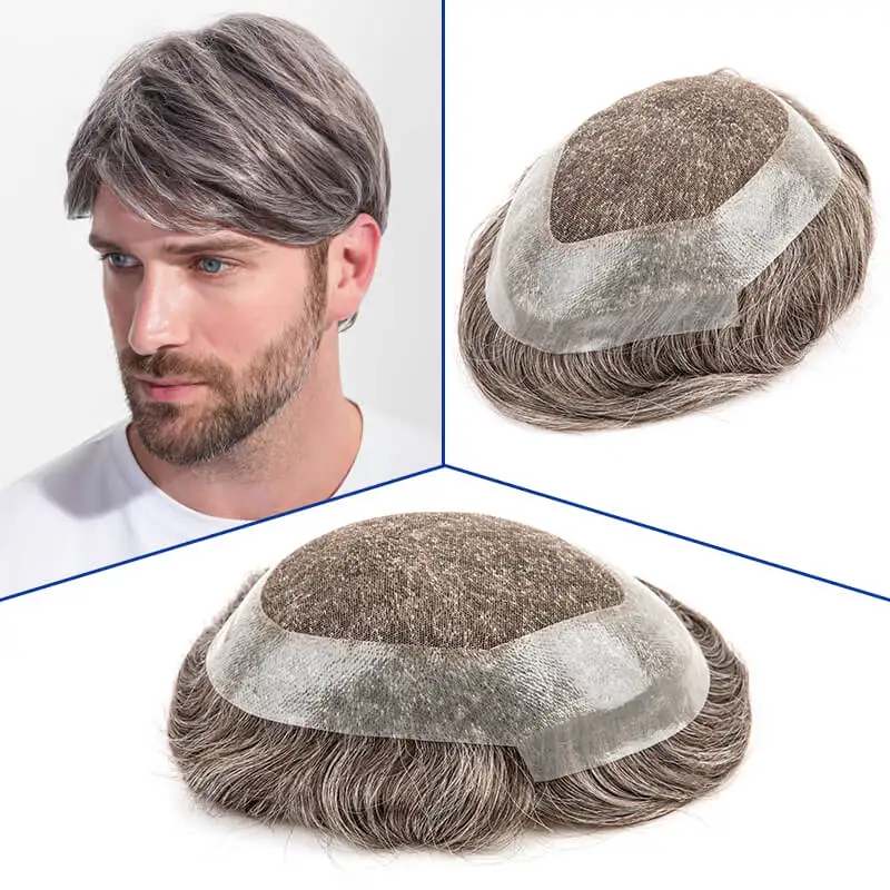 

Australia Toupee Men Swiss Lace Wig For Men Male Hair Prosthesis Breathable Man Wig Capillary Prosthesis Replacement System