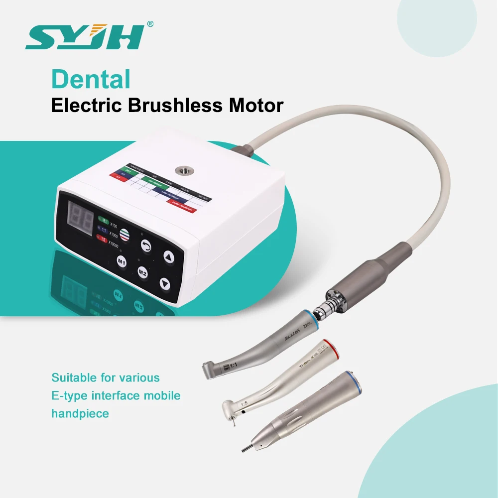 

Dental Brushless Micromotor Fiber Optic Low Speed Handpiece Increasing Electric Motor E type Contra Angle Dentistry Equipment