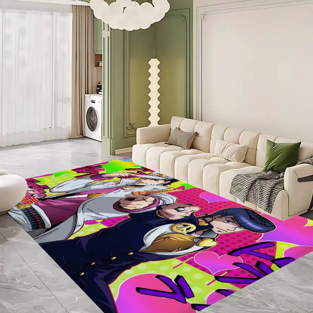 Anime J-JoJo B-Bizarre A-Adventure Door Mat Washable Non-Slip Living Room Sofa Chairs Area Mat Kitchen Doormat Area Rug