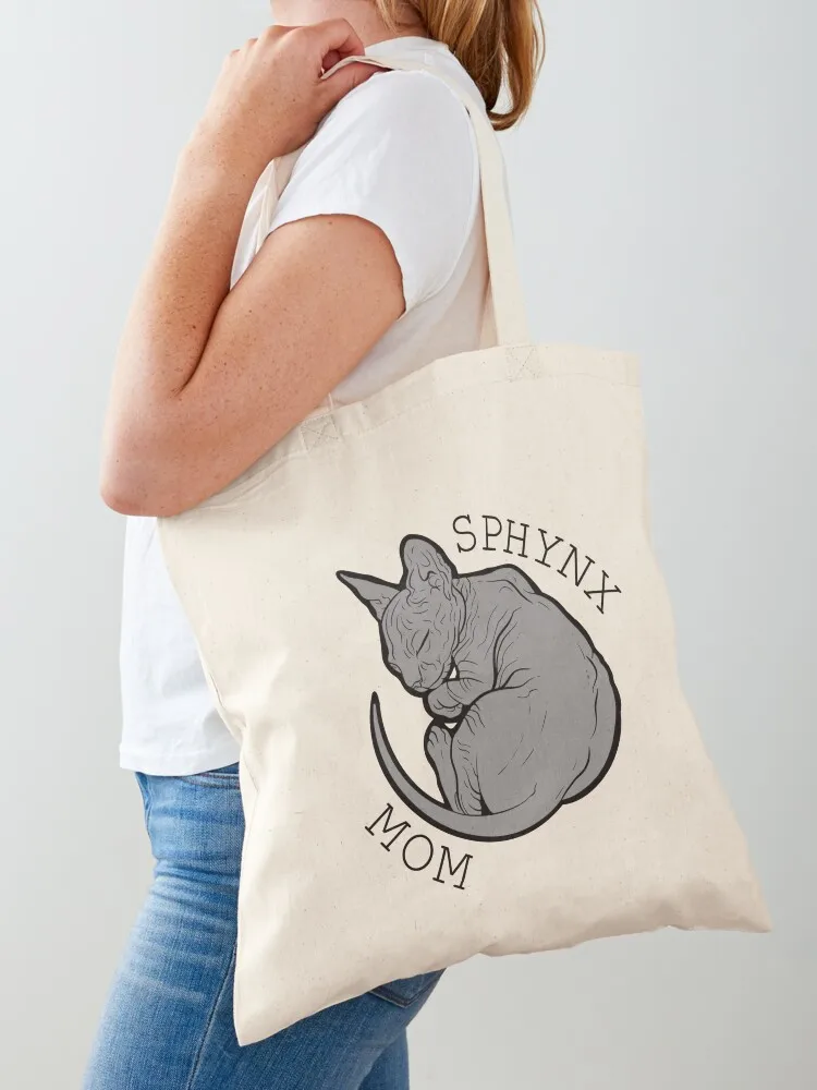 sphynx mom Tote Bag Canvas stote bag Canvas bag for women tote bags cloth bags