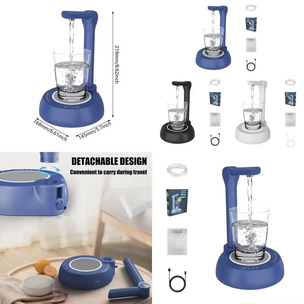 

D0AB Современный электрический диспенсер для питьевой воды Регулируемая подставка для бутылок емкостью 1-5 галлонов Регулируемый