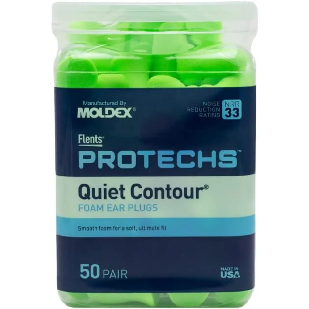 Foam Ear Plugs, 50 Pair for Sleeping, Snoring, Noise Cancelling, NRR 33, Green view 3