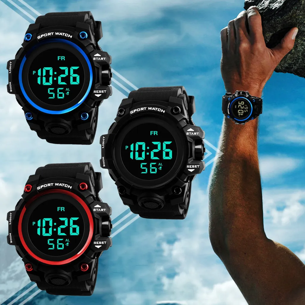 Keglect Multifunktions-Digitaluhr für Herren, Outdoor-Sportuhr