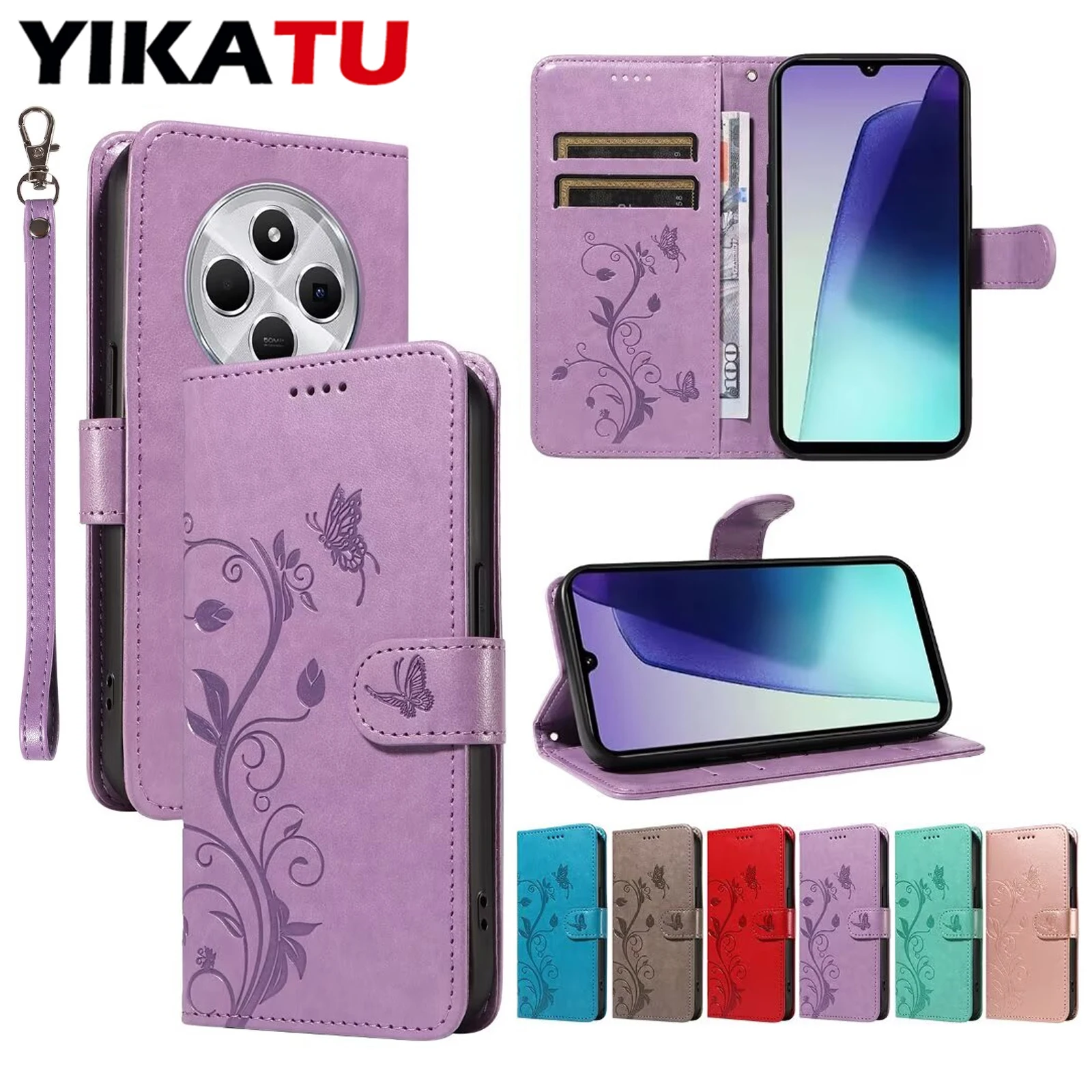 

Flip Leather Wallet Phone Case For Xiaomi Redmi K80 Pro 5G K70E K70 K60 Ultra K50i K50 Gaming K40 14C 13C 13R 13 12C 12 11A 4G