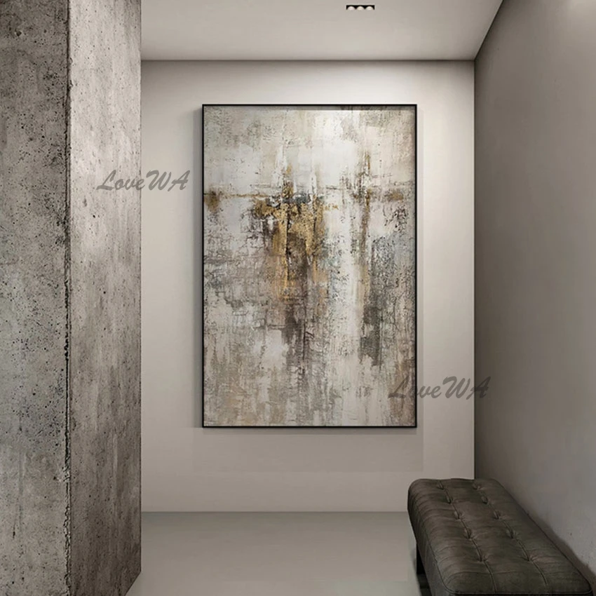 

Grey Texture Simple Abstract Oil Painting Hand Painted Acrylic Artwork Home Decor Items Wholesale Wall Pictures Canvas Art