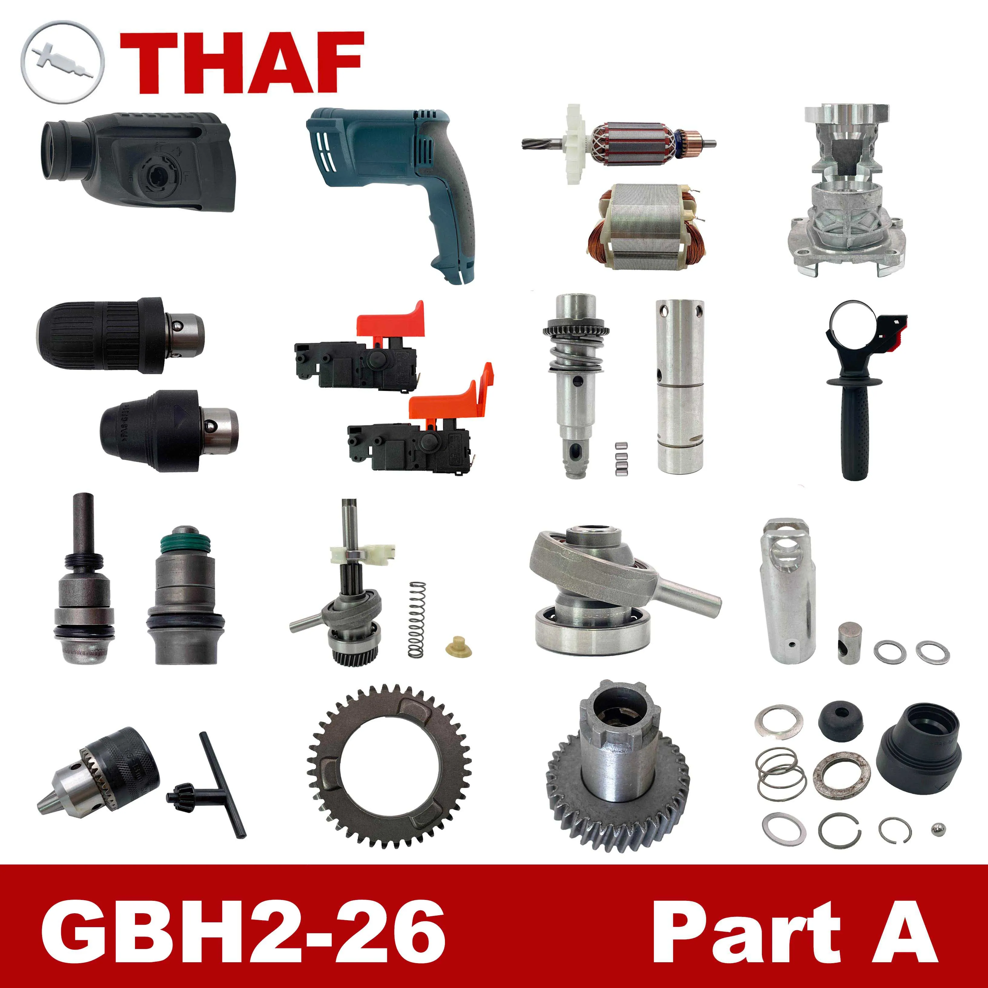 إبرة جلبة الأسطوانة تحمل استبدال قطع الغيار لبوش الكهربائية مطرقة دورانية GBH2-26 A22