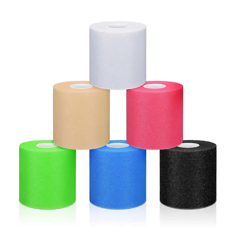 12pcs Underwrap Foam Tape Athletic Pre Wrap Sports Bandage Breathable Soft Ankles Wrists Hands Knees Wrap Tape