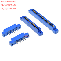 1/3PCS 805 Strip connector 3.96mm Pitch 12/16/20/24/30/36/44/56P/72 pin PCB Mount Card Edge Connector socket 16P 20P 30P 36P 44P