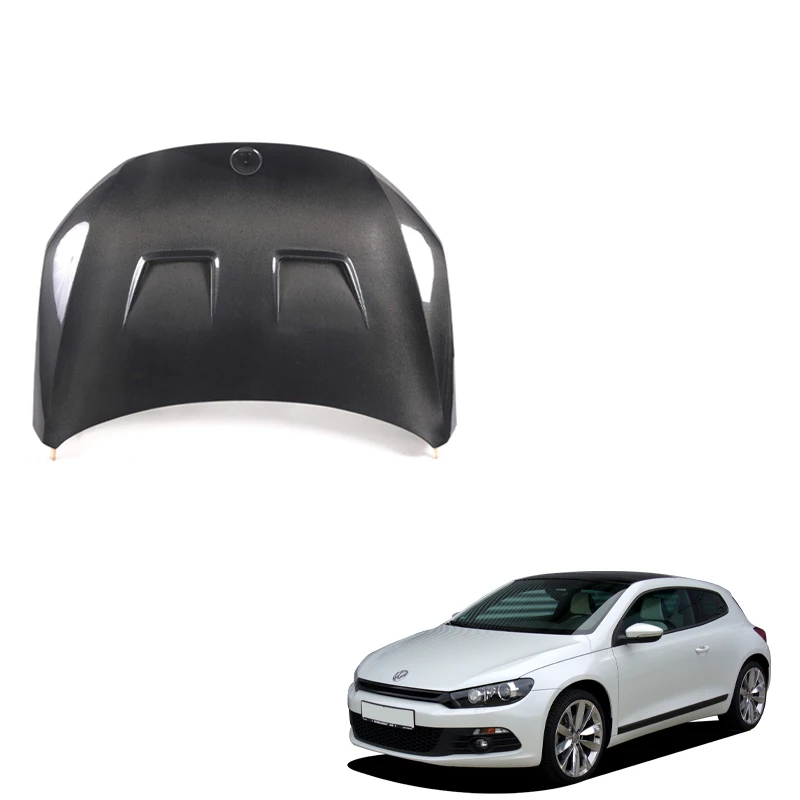 

Langyu Auto Body Parts Engine Hoods Cover RR Style Carbon Fiber Front Bonnet for Volkswagen Scirocco Engine Hood