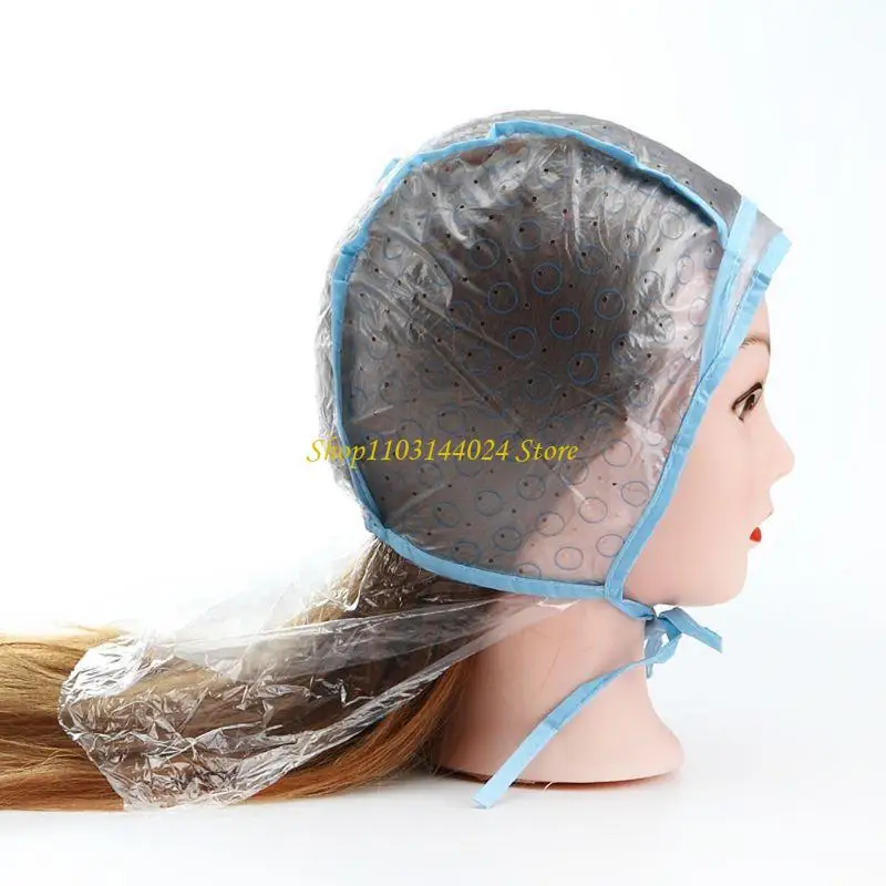 N5KE Hair Dyeing Cap and Hook Brush Coloring Highlighting Tipping for Head Cover Protector Styling Tools