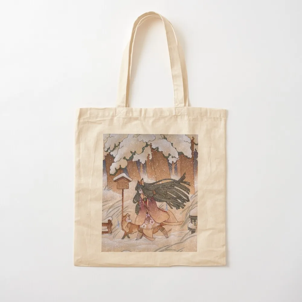 A Blustery Winter Journey Tote Bag tote bag Women's shopper bag women