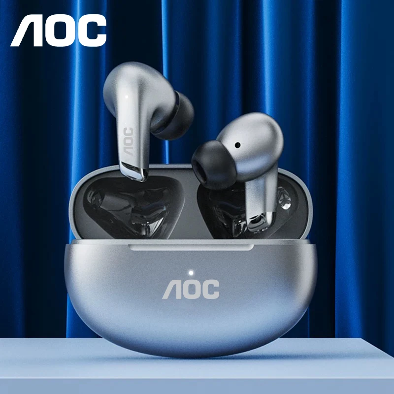 AOC LP5 auriculares Bluetooth sonido HIFI auriculares de negocios reducción de ruido auriculares de música para juegos con micrófono deporte para Xiaomi Lenovo