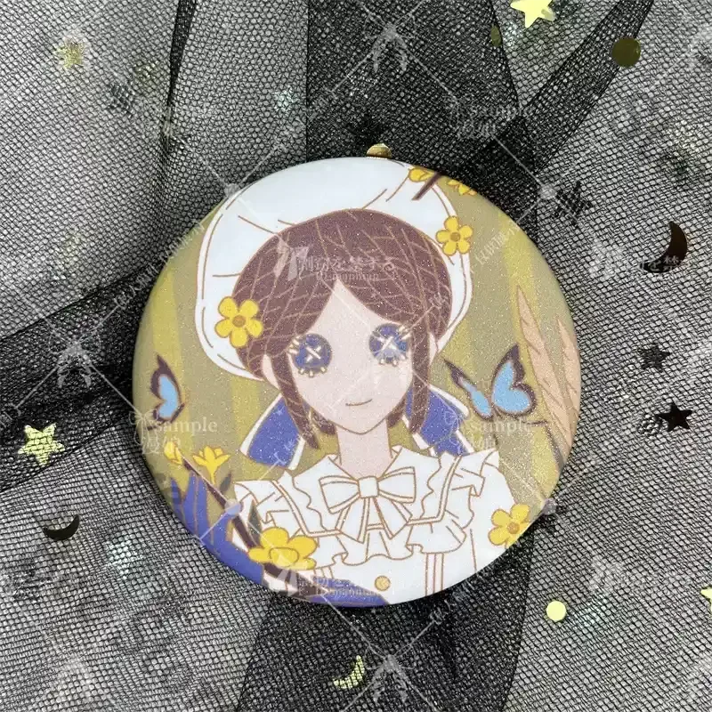 

Game Identity Ⅴ Gardener Cosplay Cartoon Tinplate Badge Brooch Embroidery Imperial Guard Pendant Keychain Decorative Collection