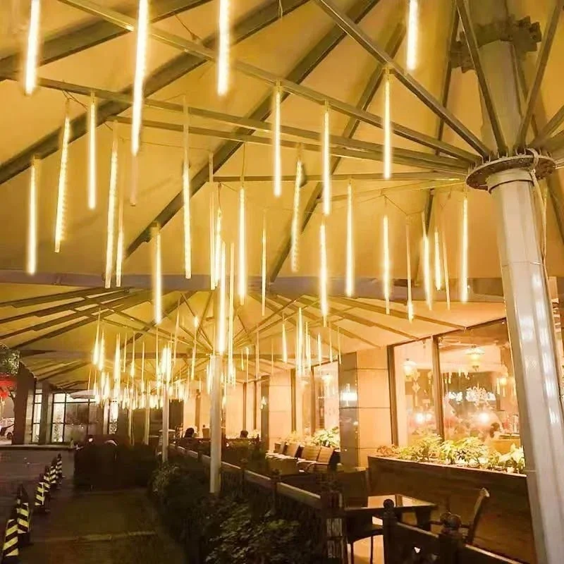 2/3/4 Set Fairy Christmas Lights Meteor Shower Rain String Lights Garden for Outdoor Street Party Garlands Xmas Tree Decorations