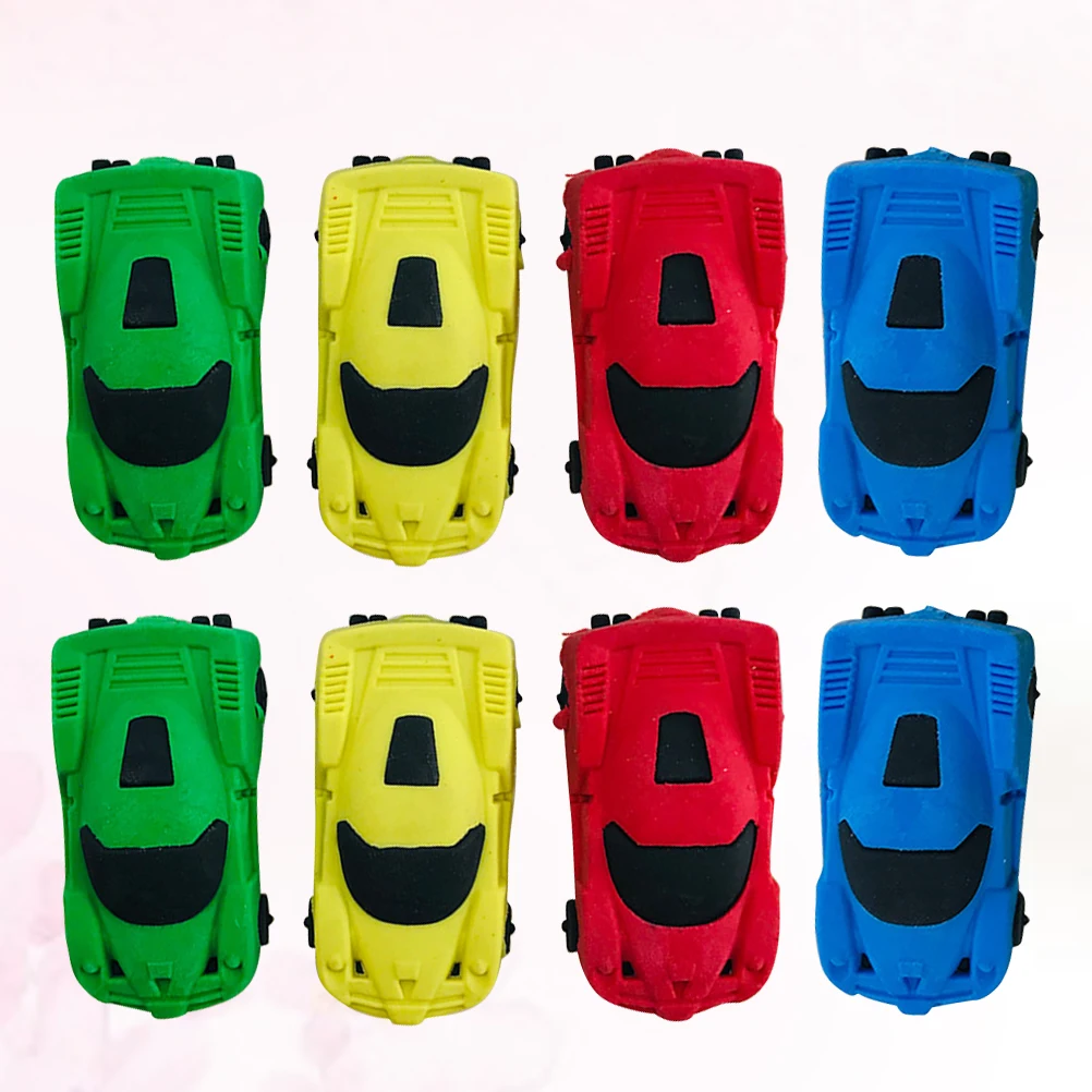 

20 Pcs Car Shaped Eraser for Children Funny Kids Gift Cartoon Stationery Classroom Office Supplies Mini Size Student Tools