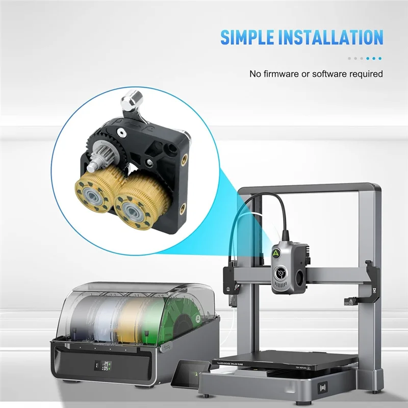 

Superior-For K2 Plus Upgrade Extruder Gear Kit Xirbbo Upgrade Gears Kit 3D Printer Accessories Parts Metal Filament Drive Extrud