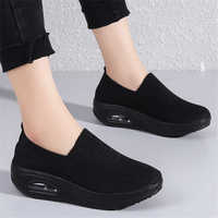 large dimensions Height Increasing black sport shoes women Vulcanize size 34 women's spring sneakers tene twnis funky
